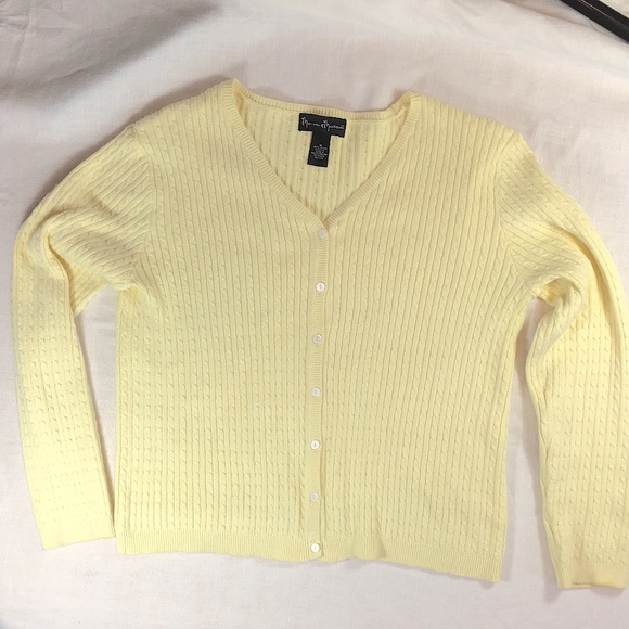 Pale yellow cardigan Clearance